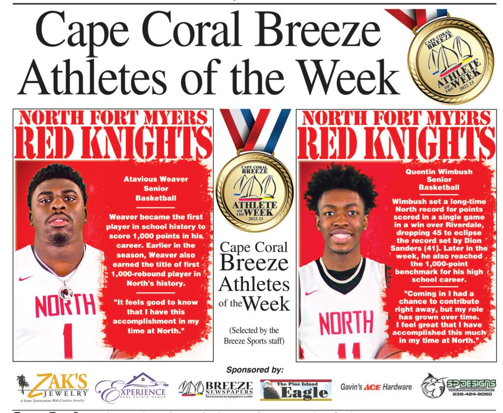 Athletes of the Week 2/3/23 News, Sports, Jobs North Fort Myers